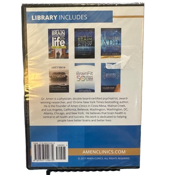 Dr. Amen's Advanced Brain Health Library DVDs Top 6 Programs Psychiatrist - Picture 2 of 2